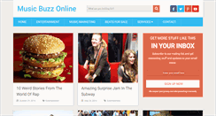 Desktop Screenshot of musicbuzzonline.com