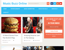 Tablet Screenshot of musicbuzzonline.com